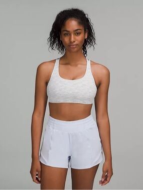 lululemon athletica Light Gray and Blue Sports Bra
